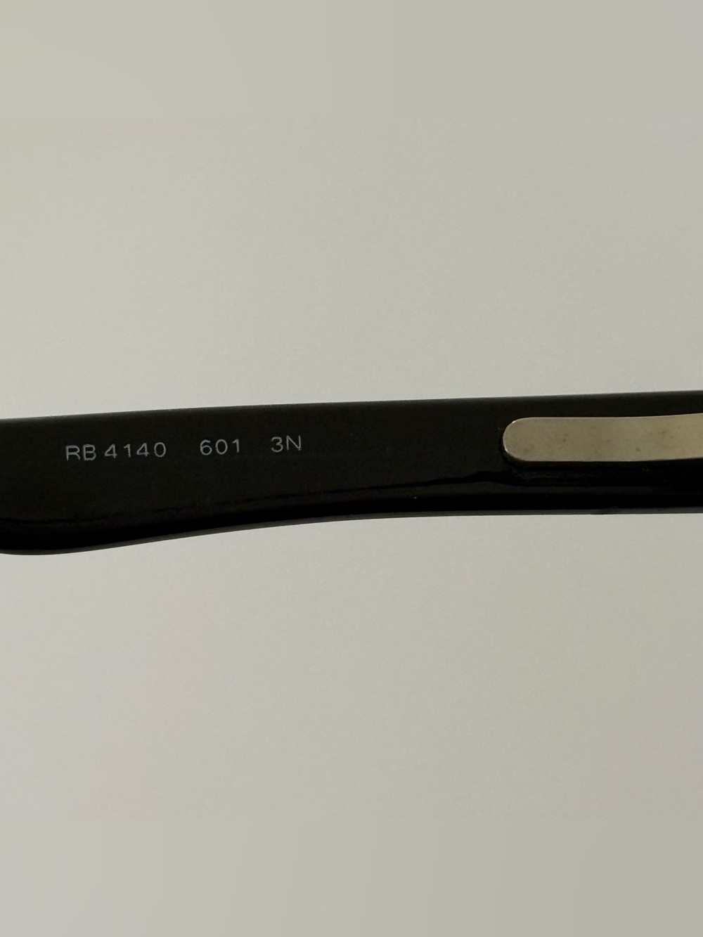 Ray-Ban RB4140 601 3N Wayfarer Style Black Sunglasses with Case - Picture 7 of 11